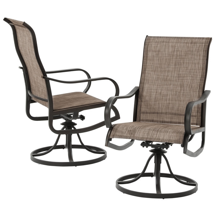 Red Barrel Studio® Angeli Patio Swivel Chairs & Reviews Wayfair